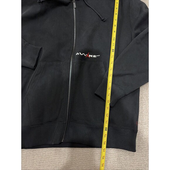 NWT Rare Awake NY x Jordan Full-Zip Fleece Hoodie Black Men's Size Large nike - Picture 8 of 10